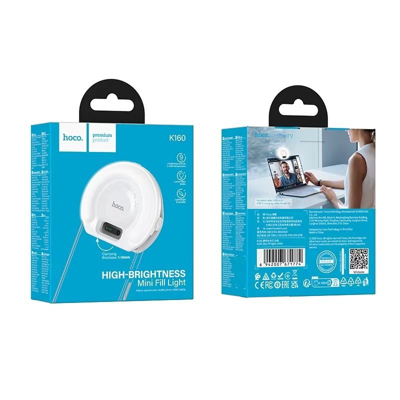 Hoco K160 Olas fill light white
