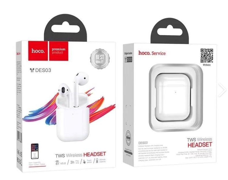 Hoco DES03 wireless headset white